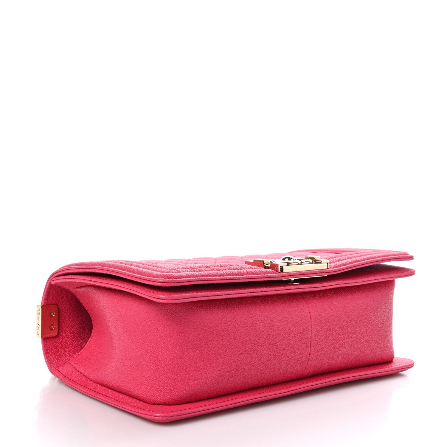 Chanel Caviar Quilted Medium Boy Flap Dark Pink 4 of 10