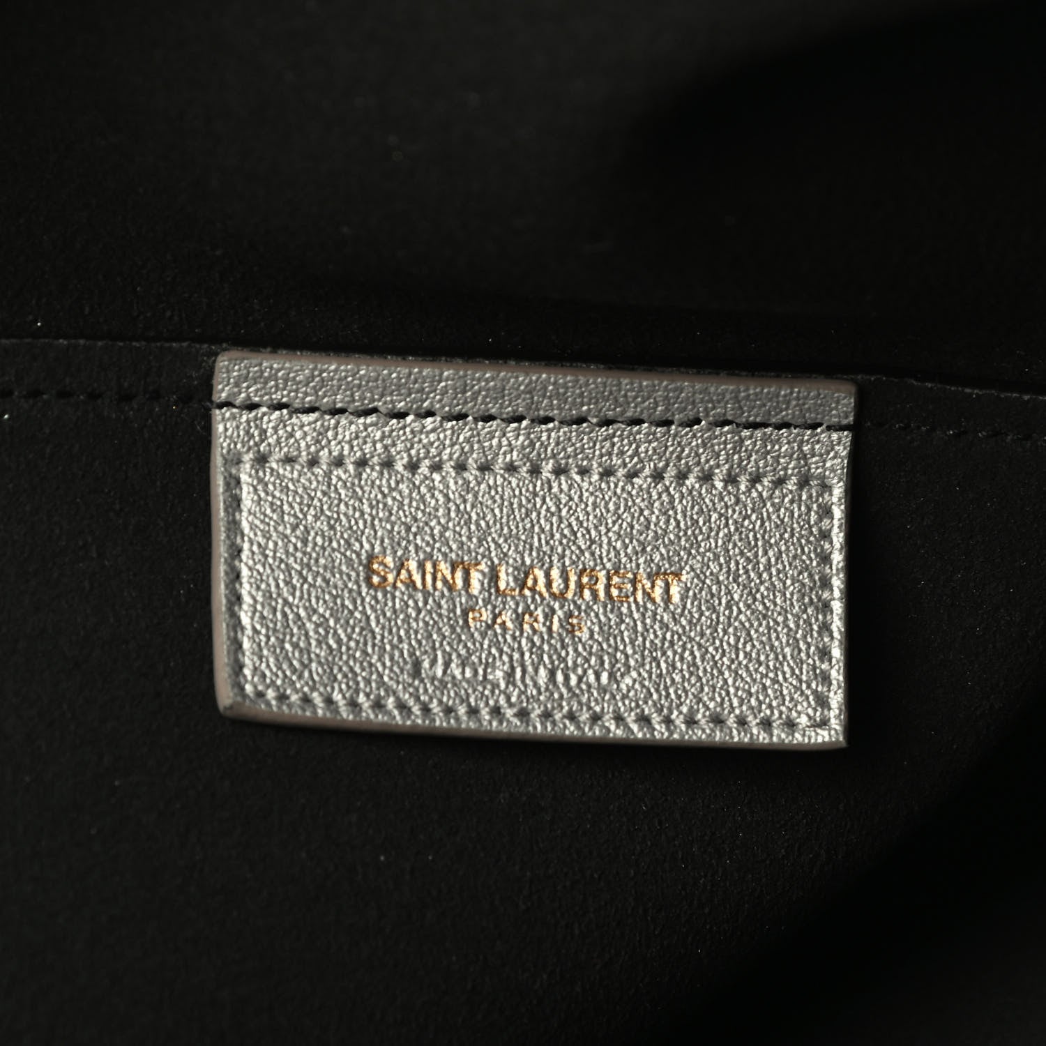 Saint Laurent Metallic Calfskin Large Shopping Tote Silver 6 of 9