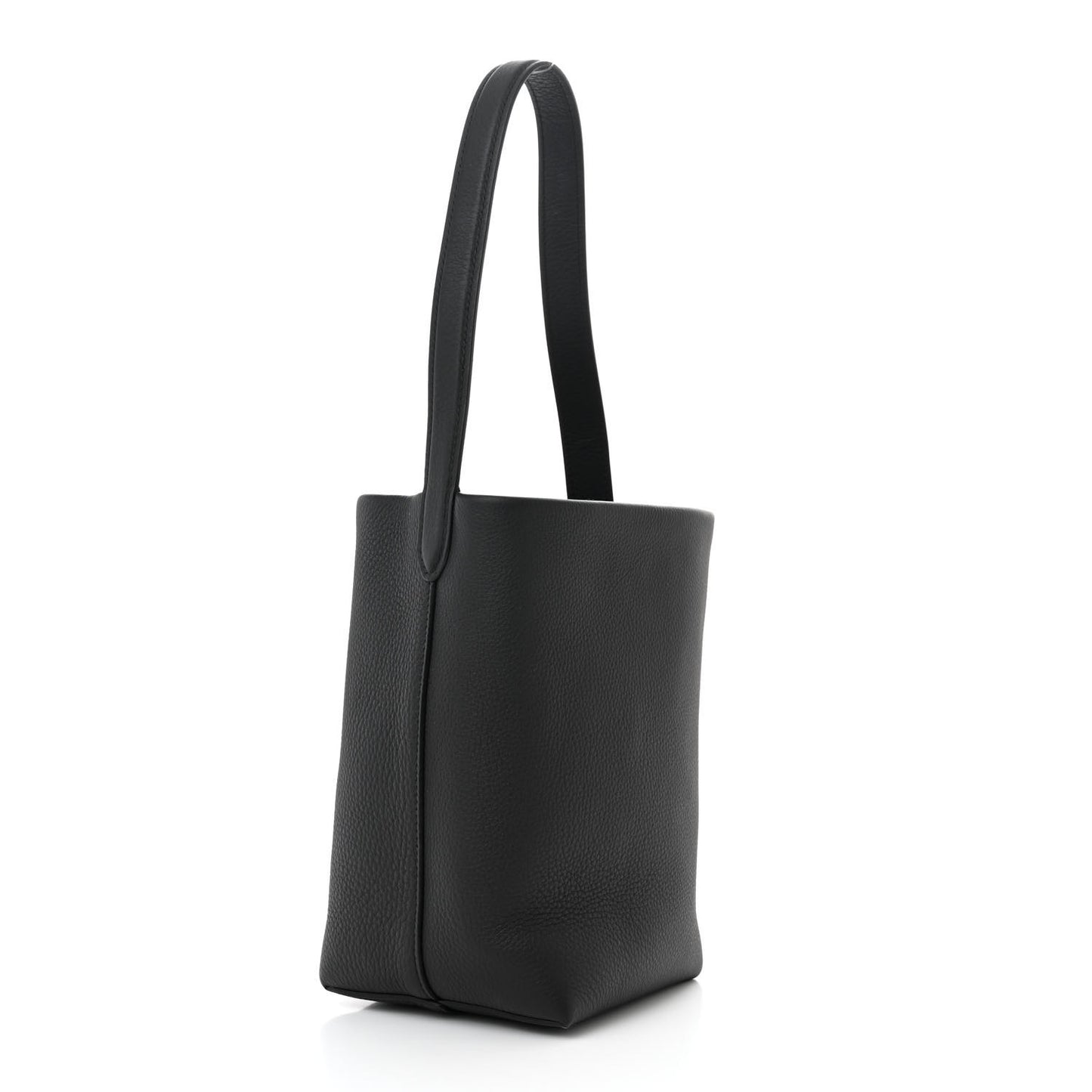 Grained Calfskin Small N/S Park Tote Black