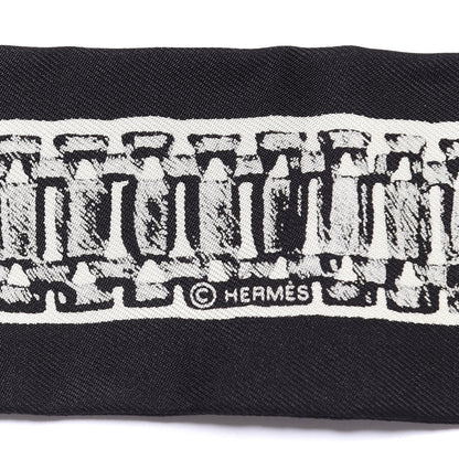 Hermes Silk Le Tresor De Medor Twilly Black White 4 of 4