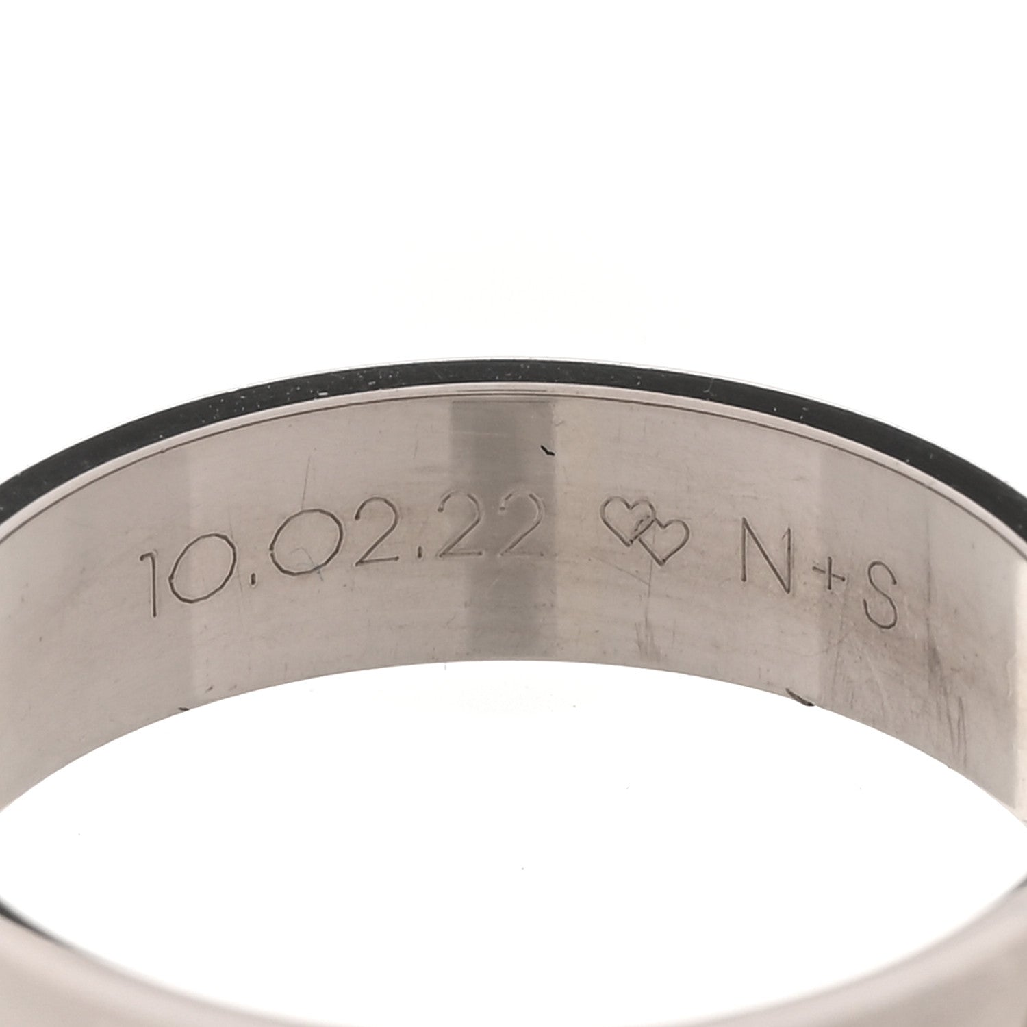 Cartier 18K White Gold 5.5mm LOVE Ring 61 9.5 5 of 5