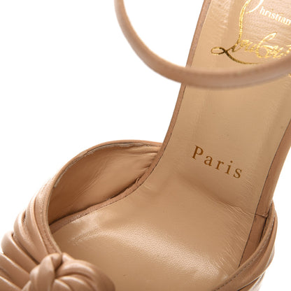 Christian Louboutin Shiny Nappa Marchavekel 150 Platform Sandals 38.5 Doudou 9 of 12