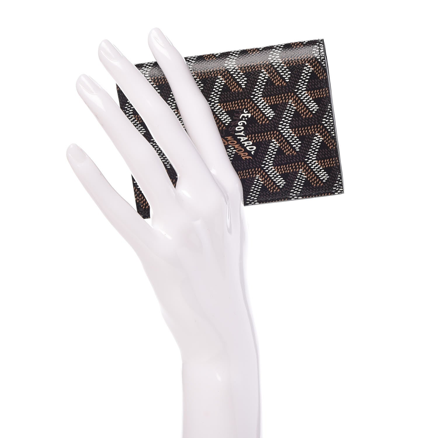 Goyard Goyardine Saint Marc Folding Card Case Black 2 of 6