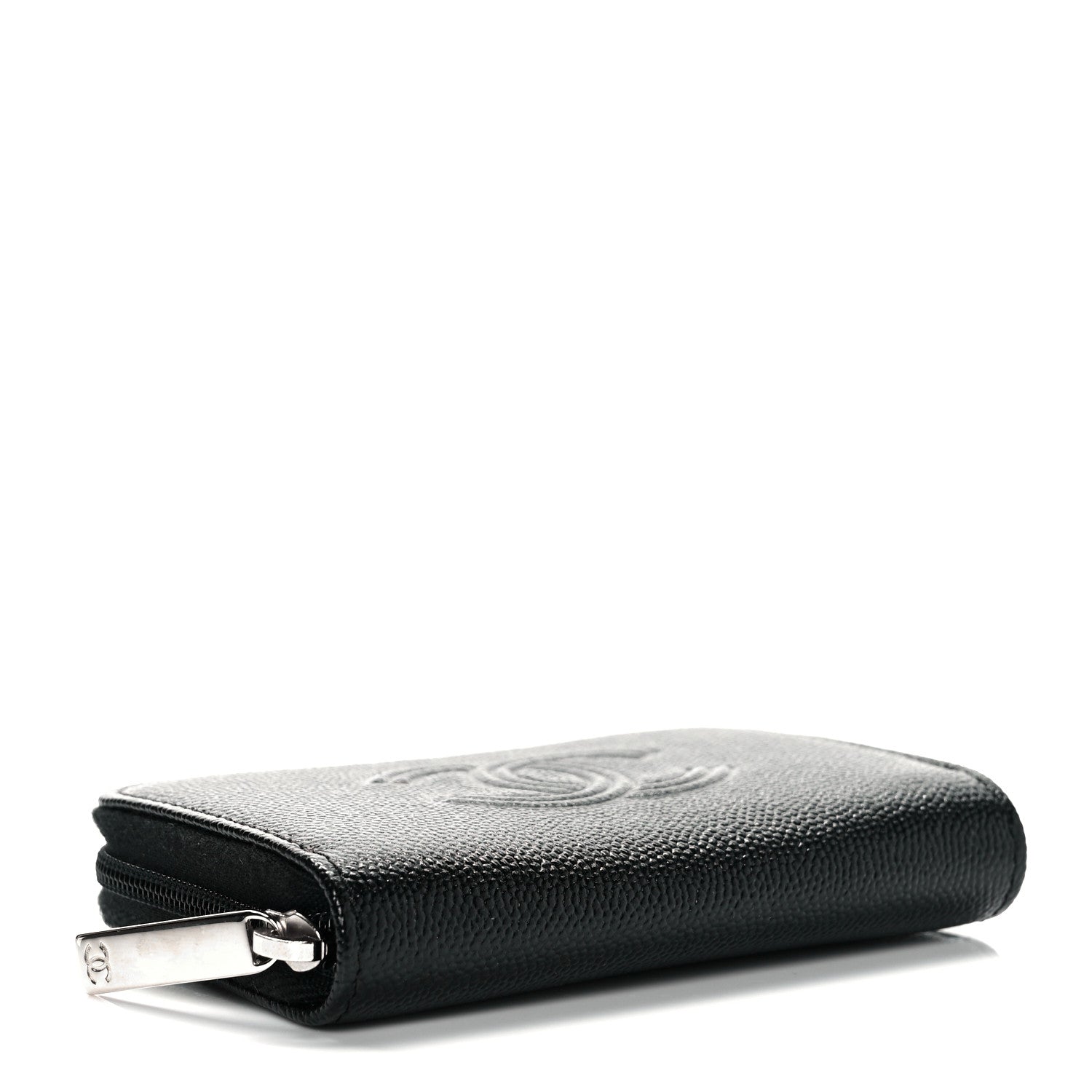 Chanel Caviar Timeless CC Zip Around Coin Purse Black 4 of 10