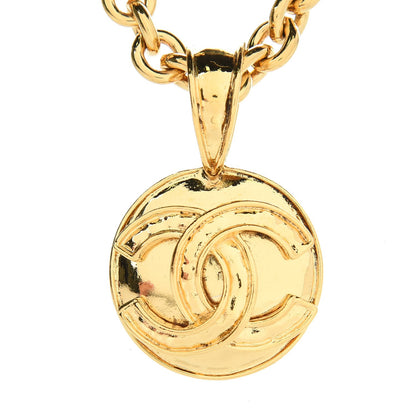 Chanel CC Pendant Necklace Gold 5 of 7