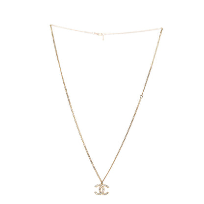 Chanel Crystal CC Necklace Gold 2 of 4