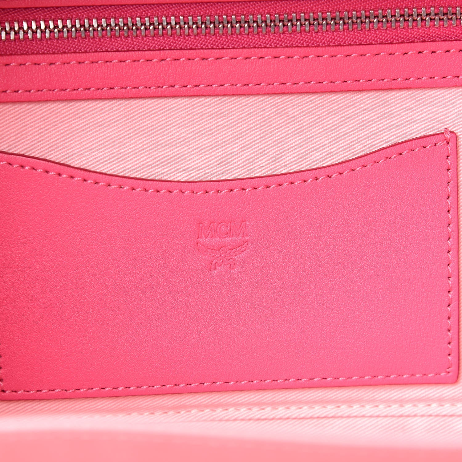 MCM Calfskin Ottomar Monogram Small Berlin Crossbody Sugar Pink 6 of 8