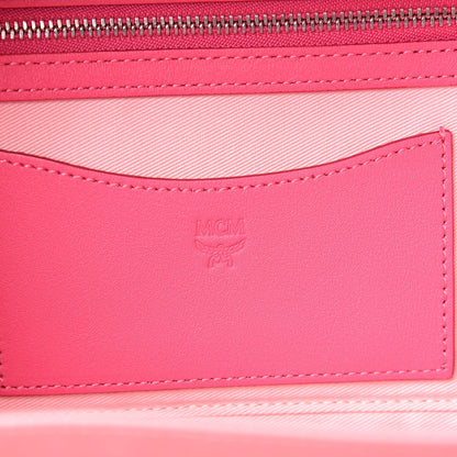 MCM Calfskin Ottomar Monogram Small Berlin Crossbody Sugar Pink 6 of 8