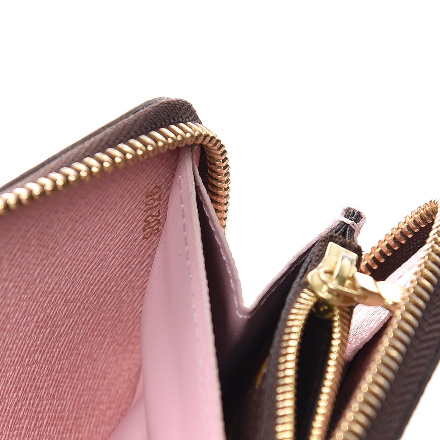 Monogram Clemence Wallet Rose Ballerine
