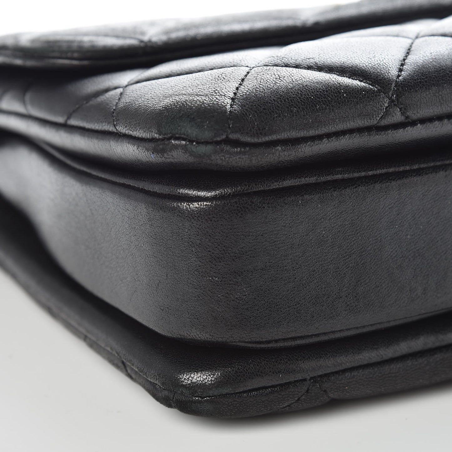 Lambskin Quilted Small Trendy CC Dual Handle Flap Bag Black