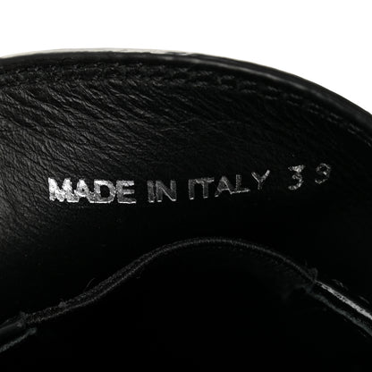 Prada Spazzolato Metal Triangle Logo 40mm Loafers 39 Black 9 of 9