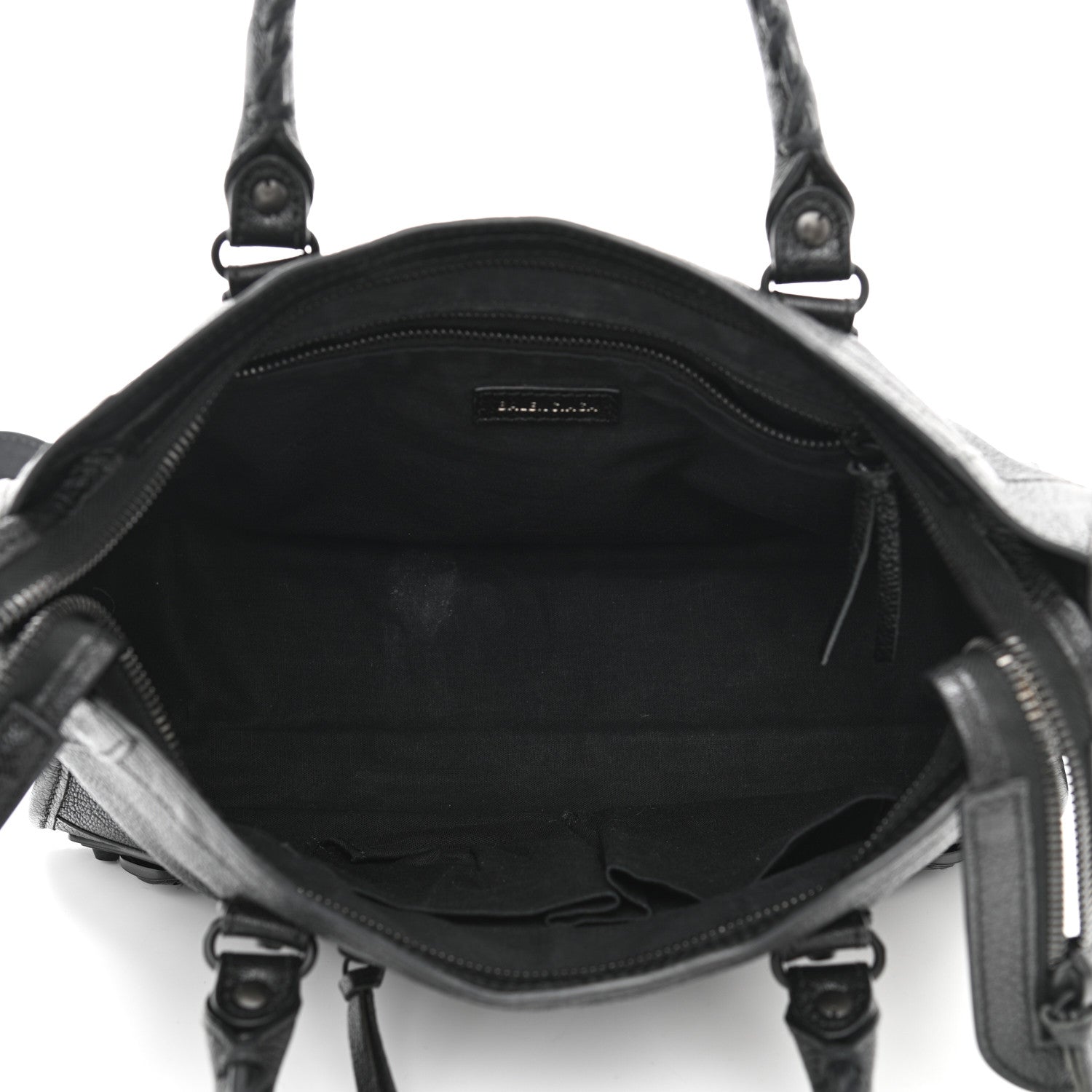 Balenciaga Chevre Black Metallic Edge Hardware S City Black 6 of 11