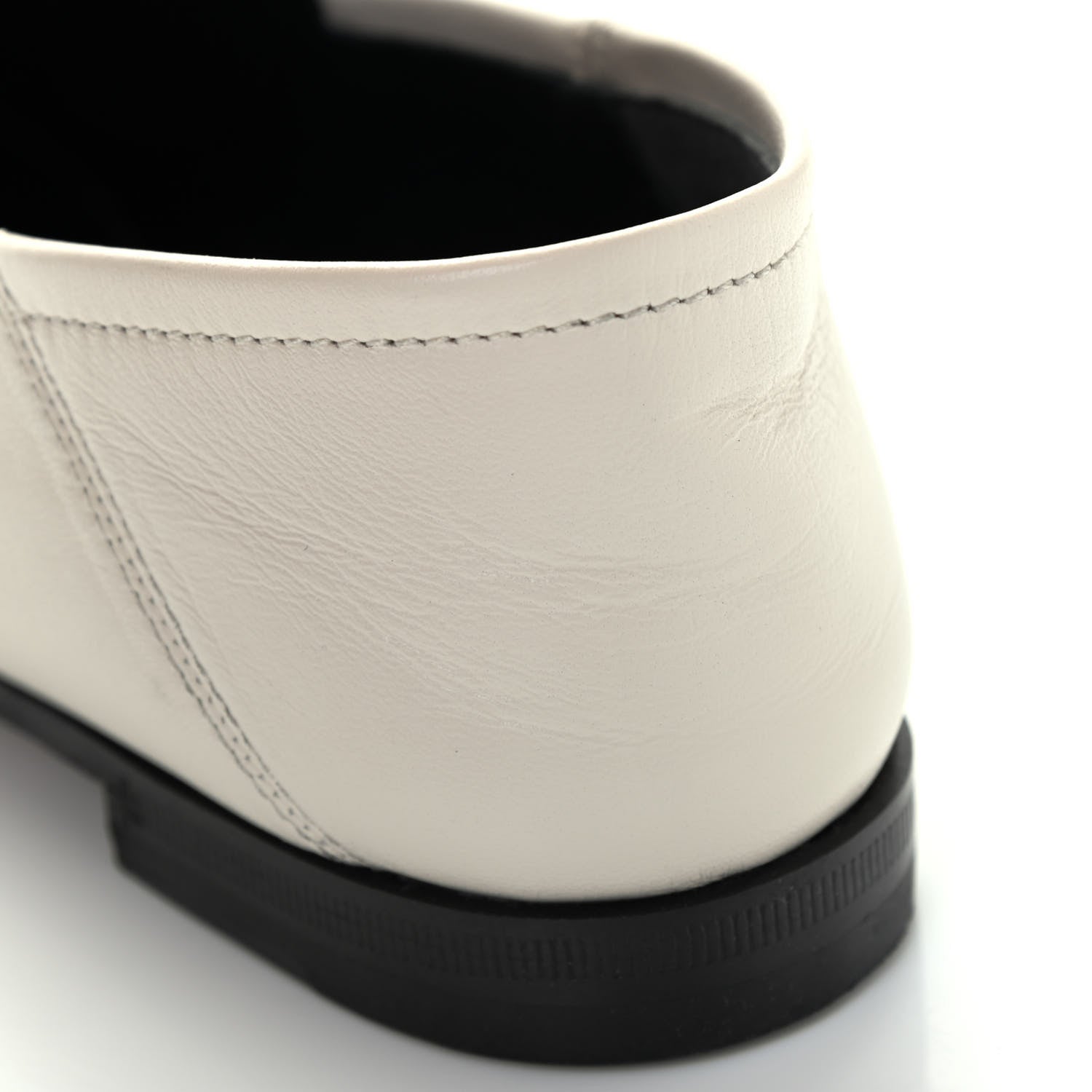 Gucci Lambskin Womens Brixton Horsebit Loafers 35 Mystic White 9 of 10