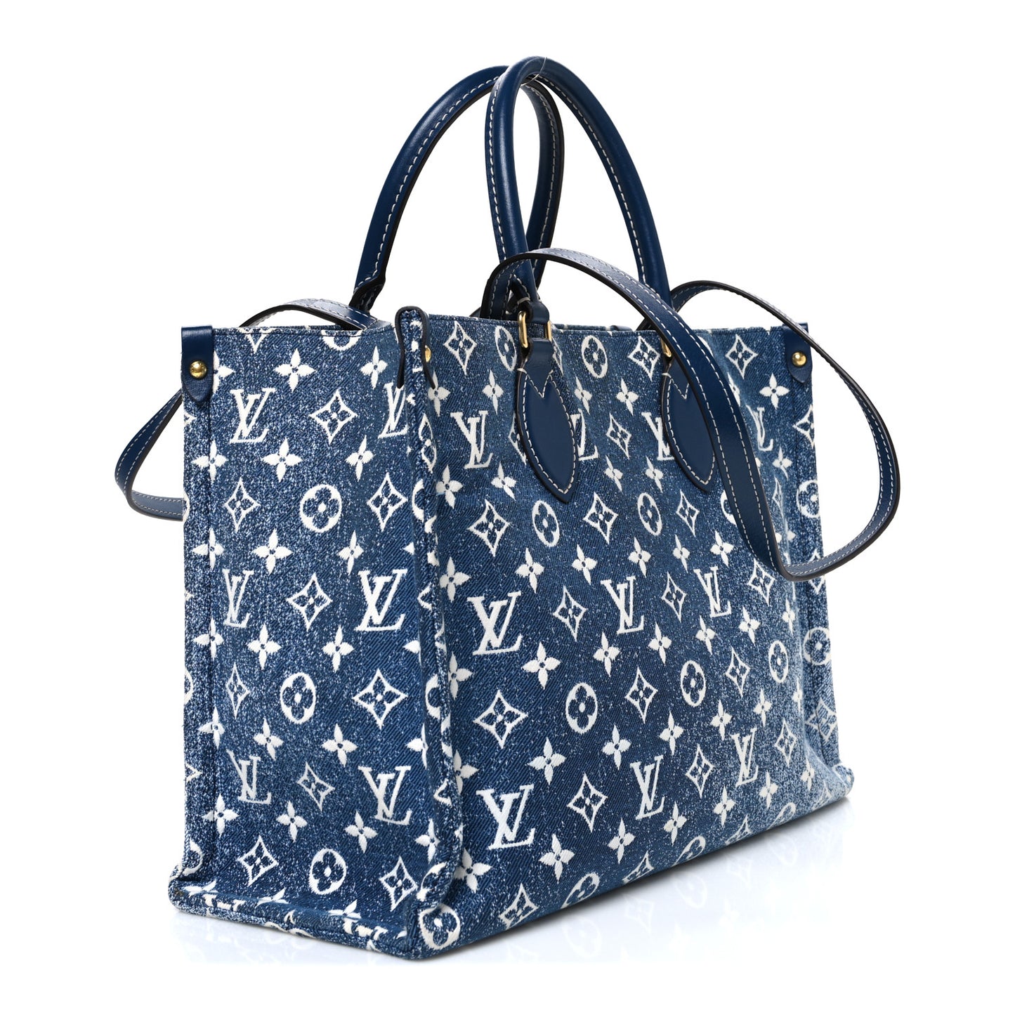 Monogram Jacquard Denim Onthego MM Bleu