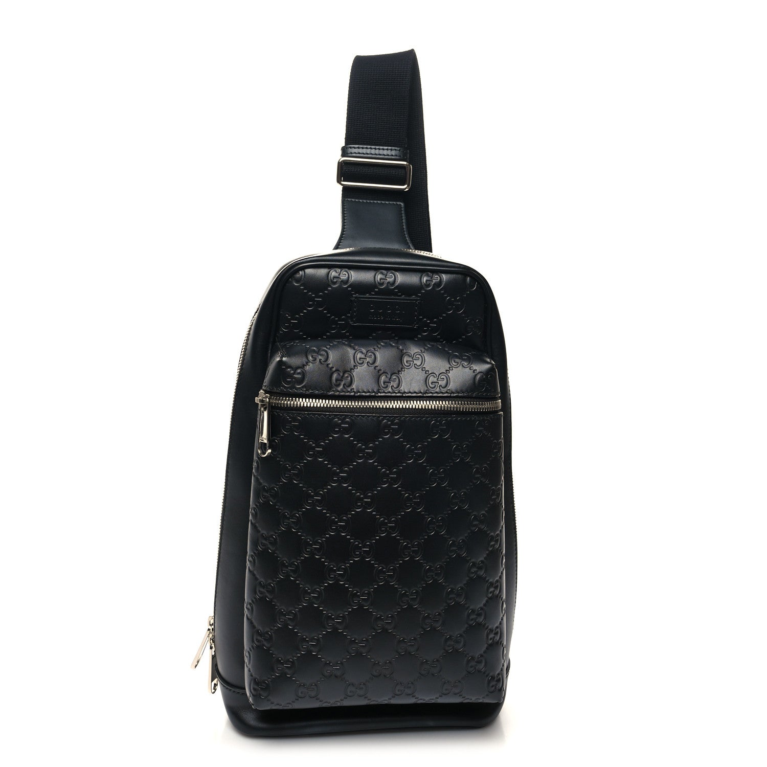 Gucci Guccissima Sling Backpack Black 1 of 11