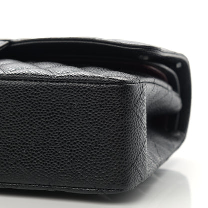 Chanel Caviar Quilted Medium Double Flap Black 10 of 11