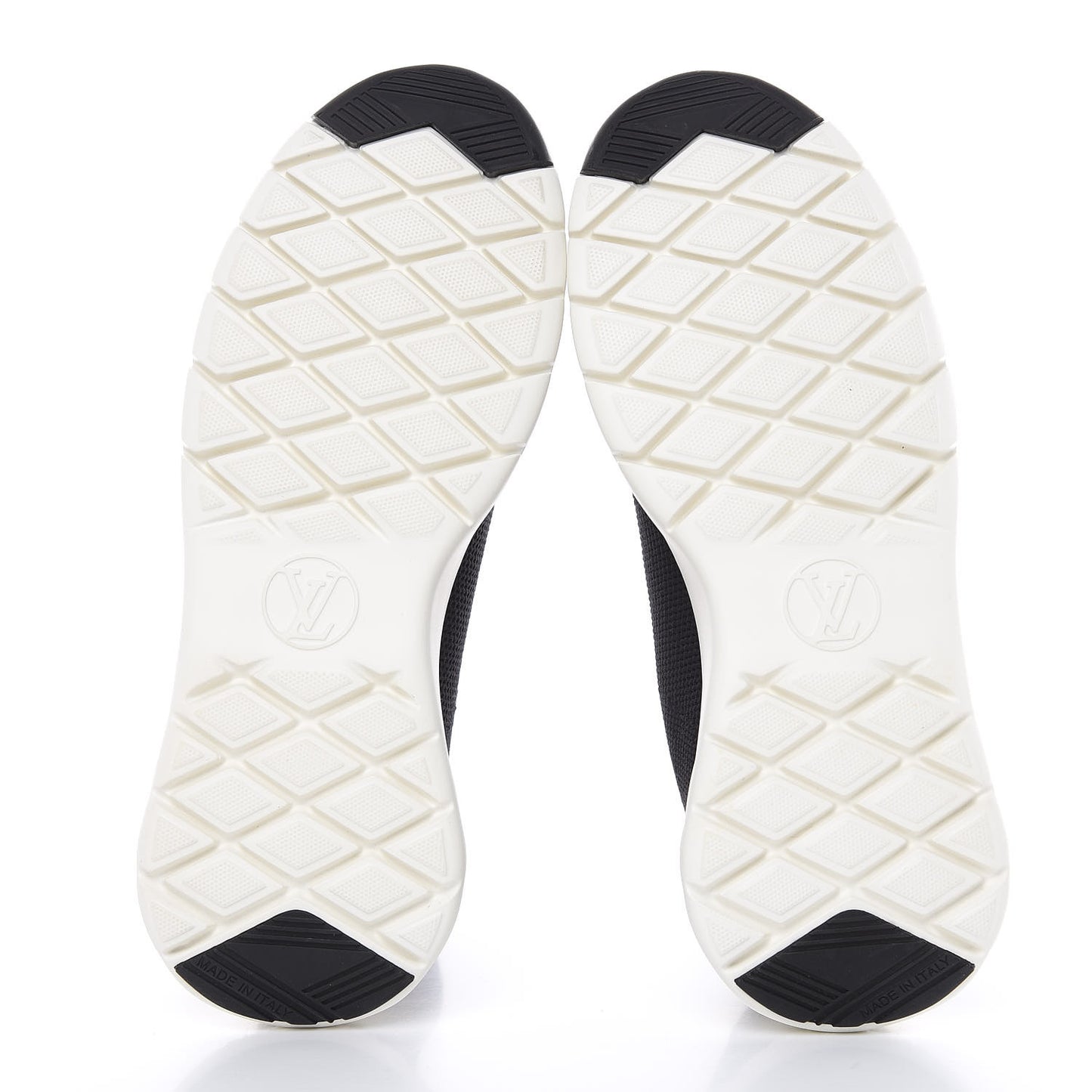Stretch Fabric LV Black Heart Sock Sneaker 36.5 Black