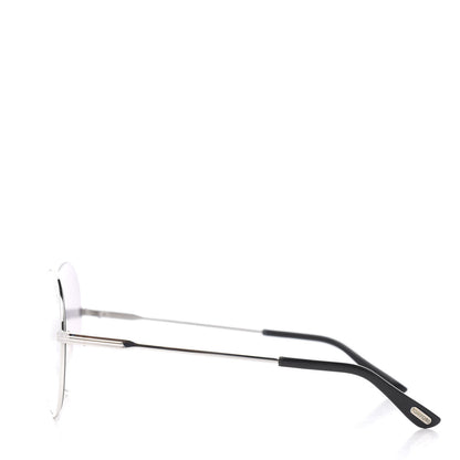 Tom Ford Metal Rania-02 Oval Sunglasses TF564 Silver 3 of 7
