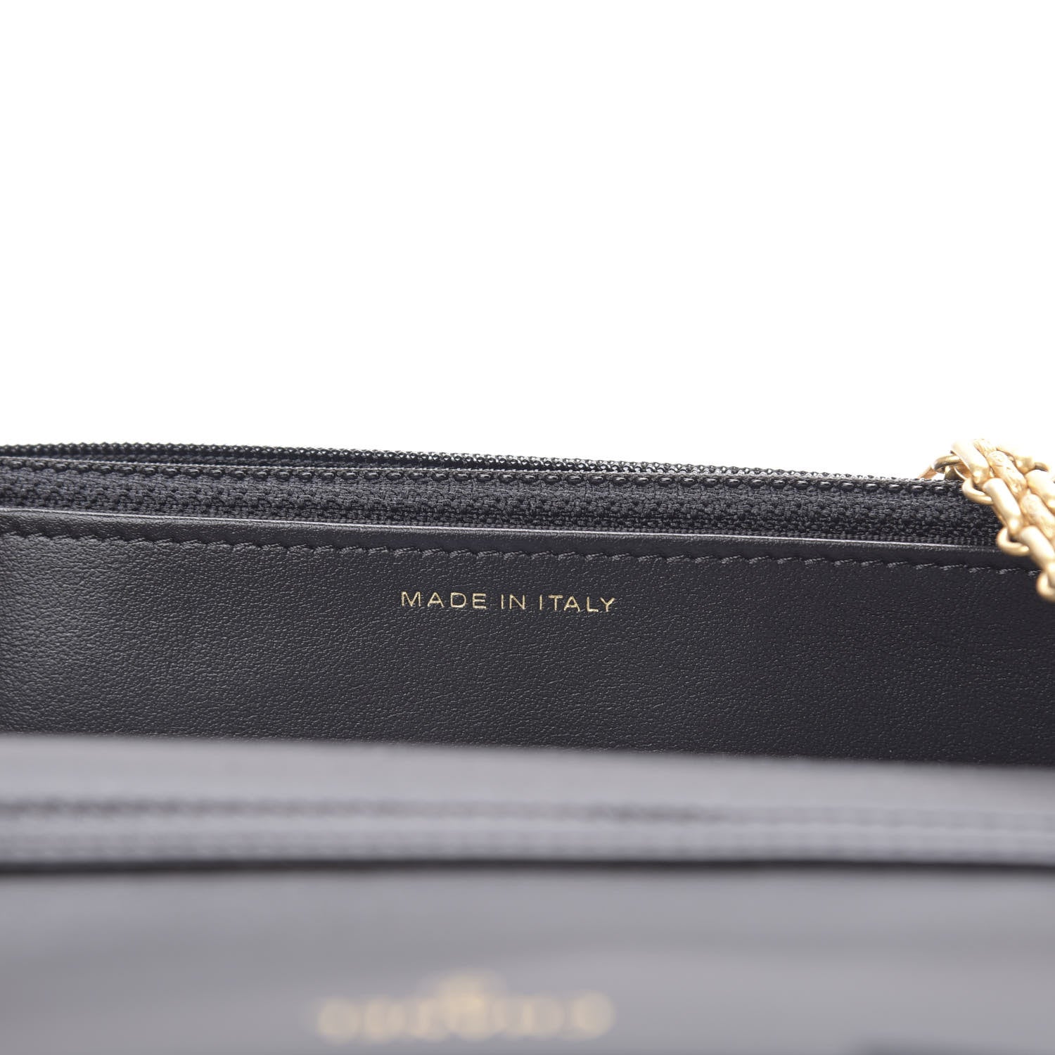 Chanel Calfskin Crocodile Embossed Graffiti 2.55 Cocodile Reissue Wallet On Chain WOC Black Gold 7 of 14