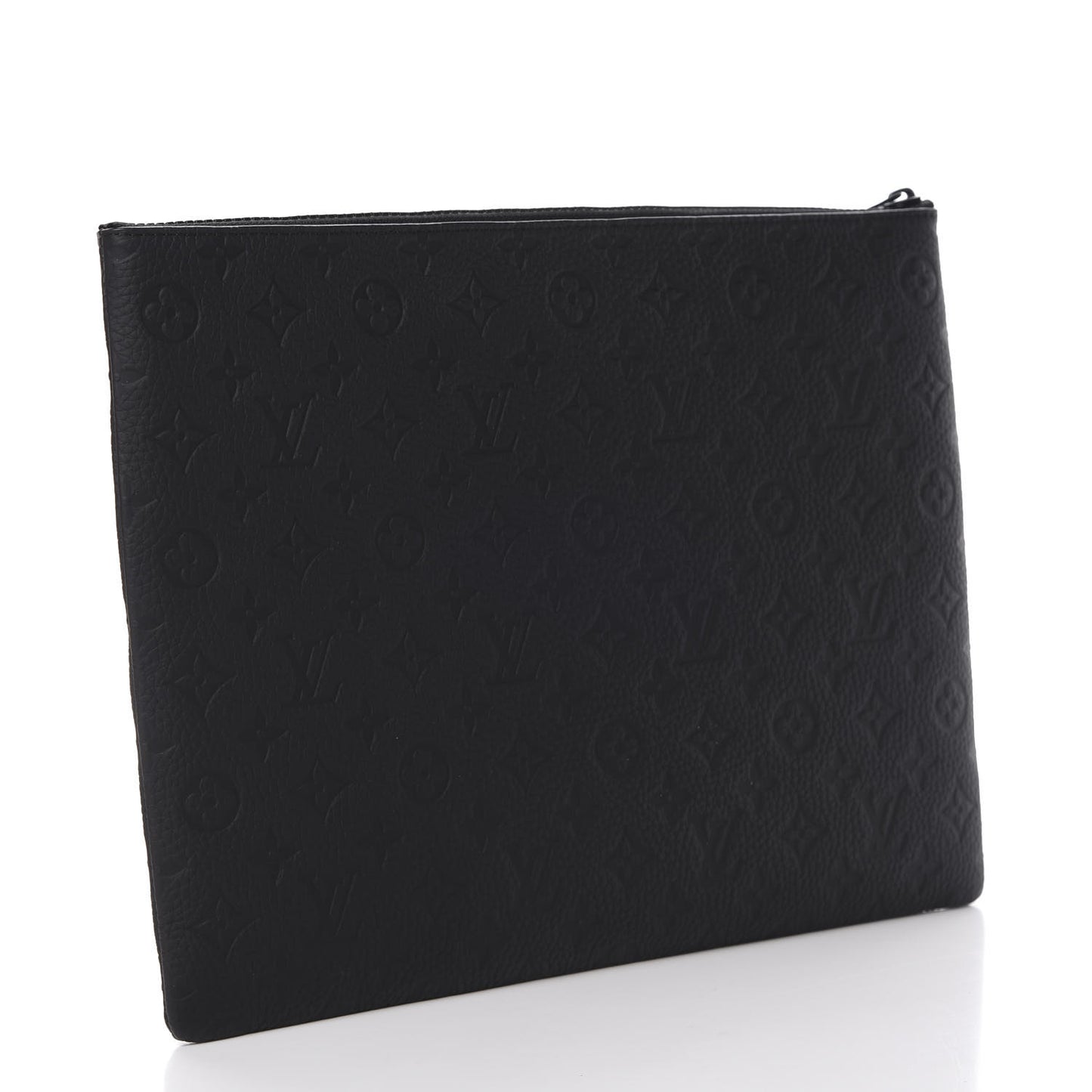 Taurillon Monogram Solar Ray A4 Pouch Black