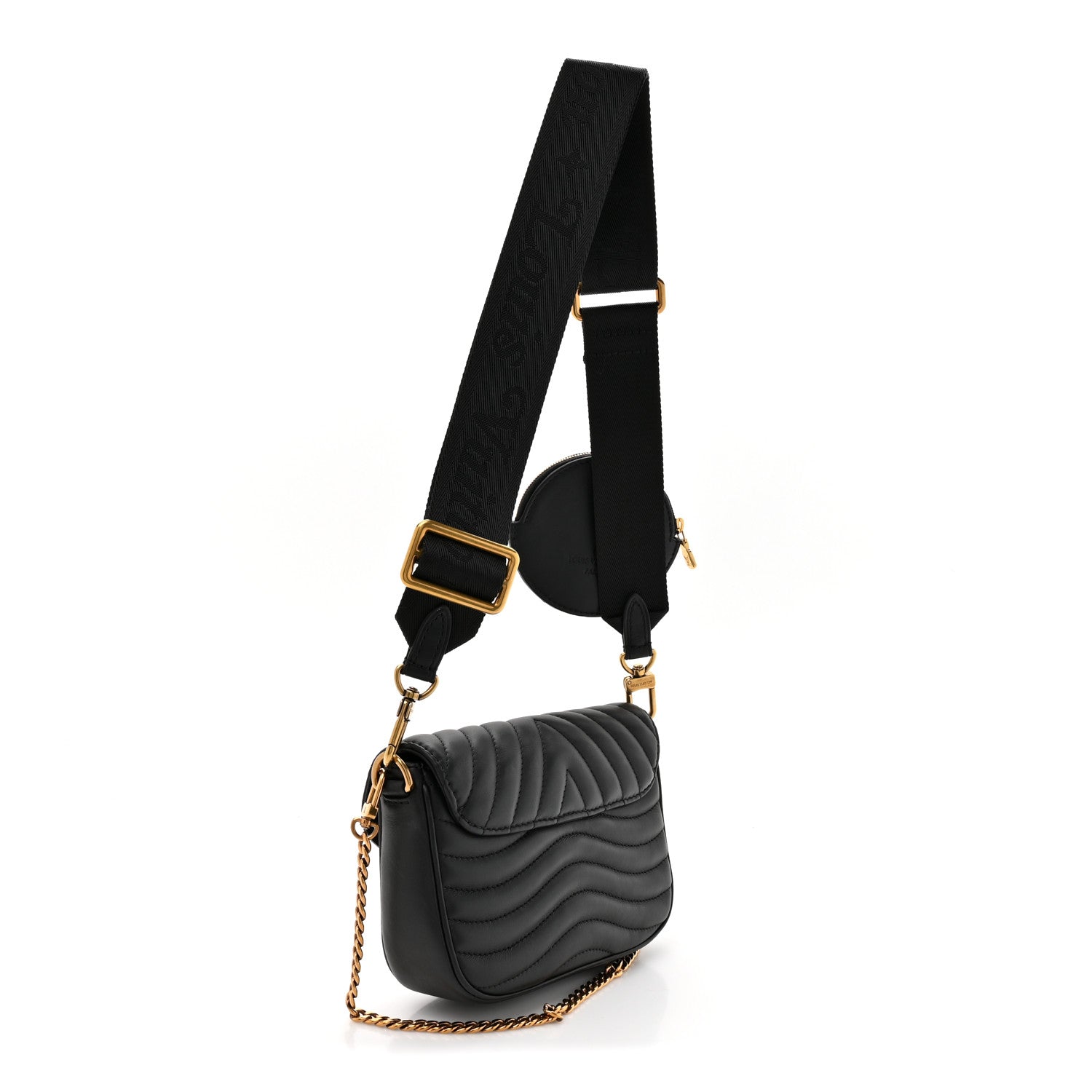 Louis Vuitton Calfskin New Wave Multi Pochette Black 2 of 12