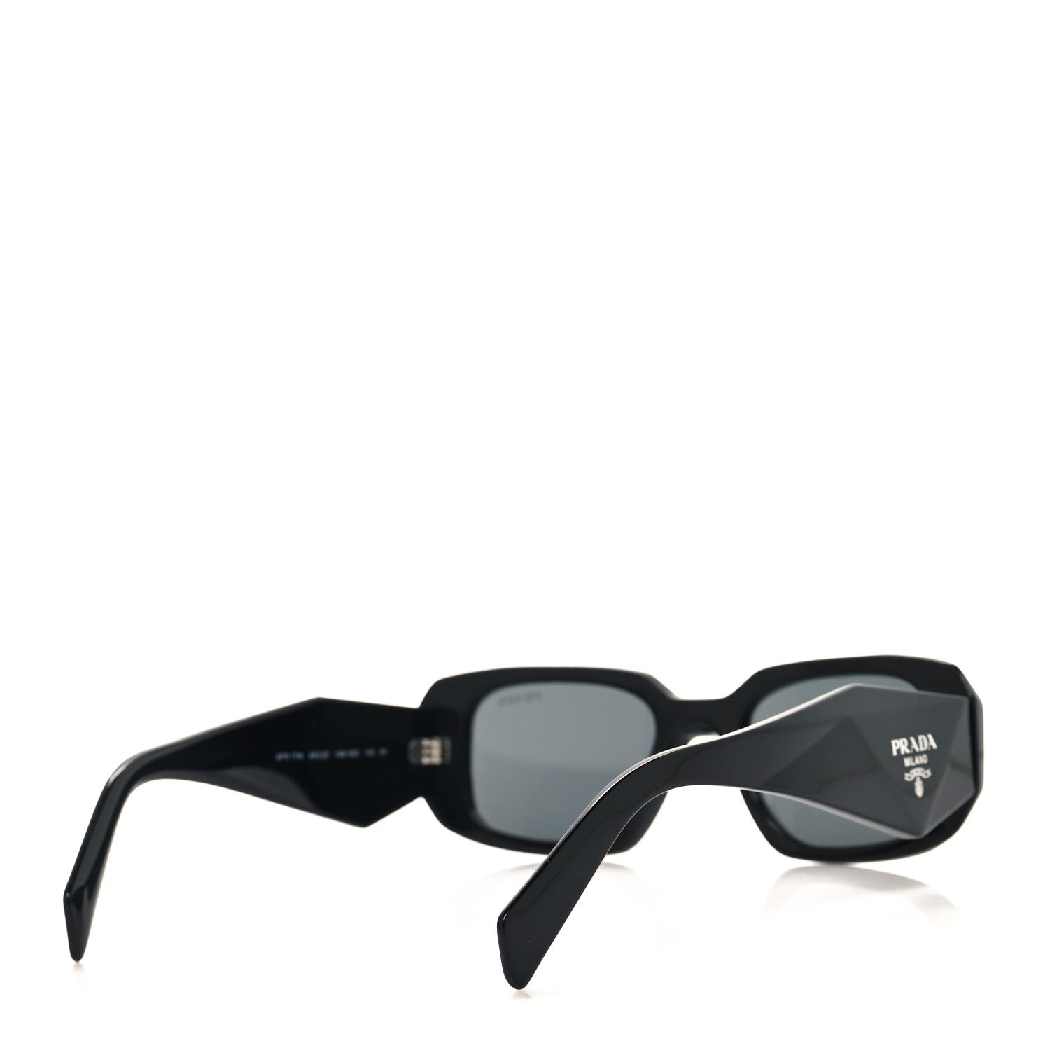 Prada Acetate Symbole Sunglasses SPR 17W Black 4 of 7