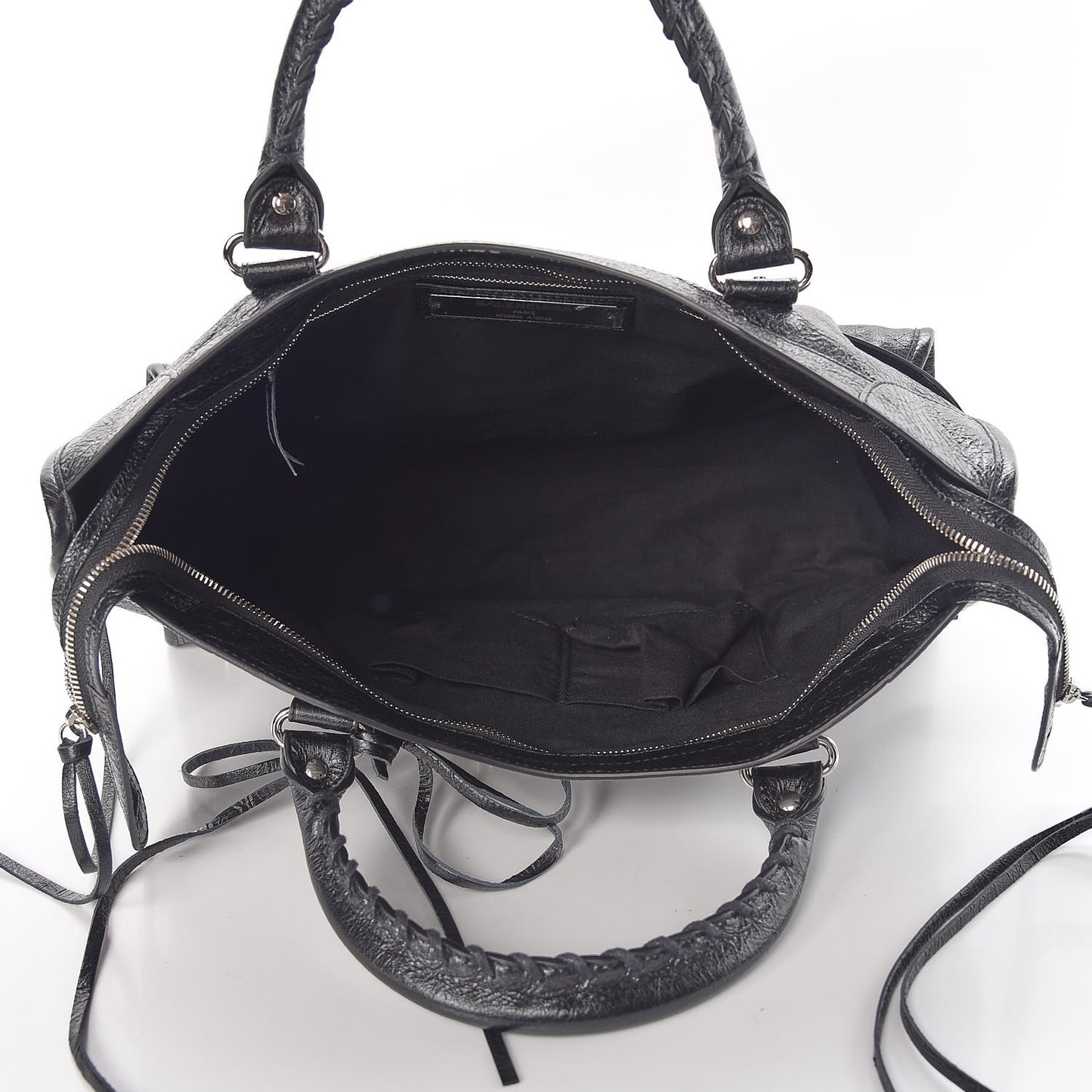 Agneau Classic Silver Hardware City Black