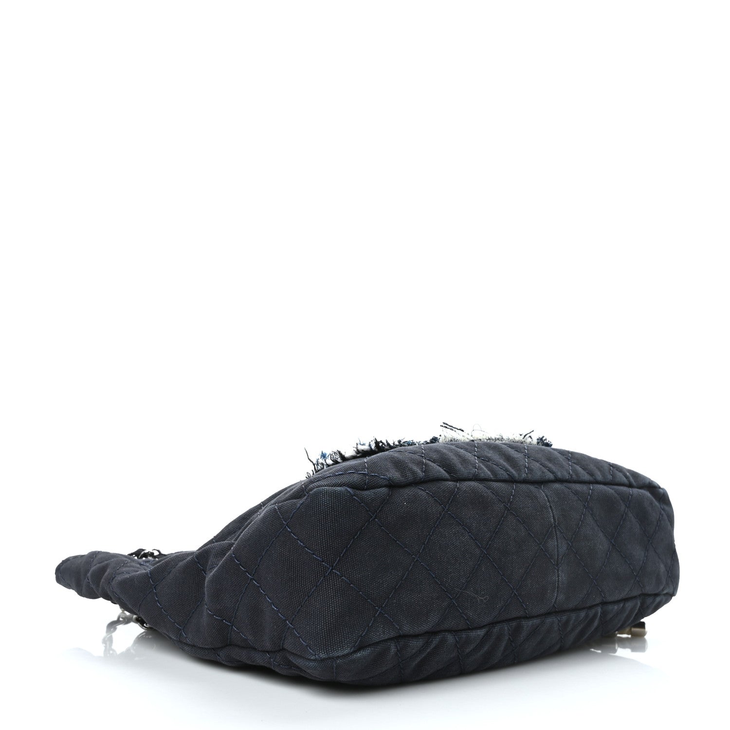 Chanel Canvas Quilted La Pausa Large Shopping Tote Navy 4 of 9