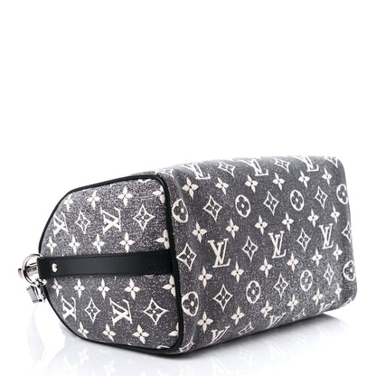 Louis Vuitton Denim Monogram Jacquard Speedy Bandouliere 25 Black 4 of 10