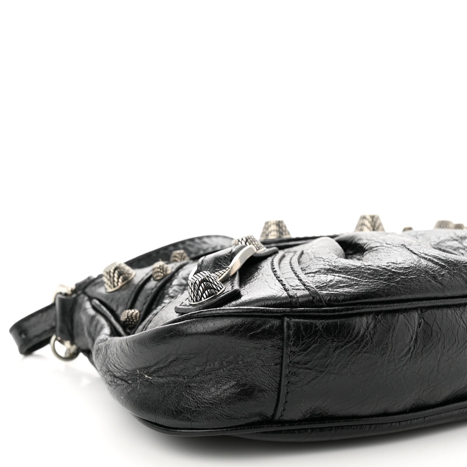 Balenciaga Agneau Arena Le Cagole Mini Purse With Chain Black 9 of 10