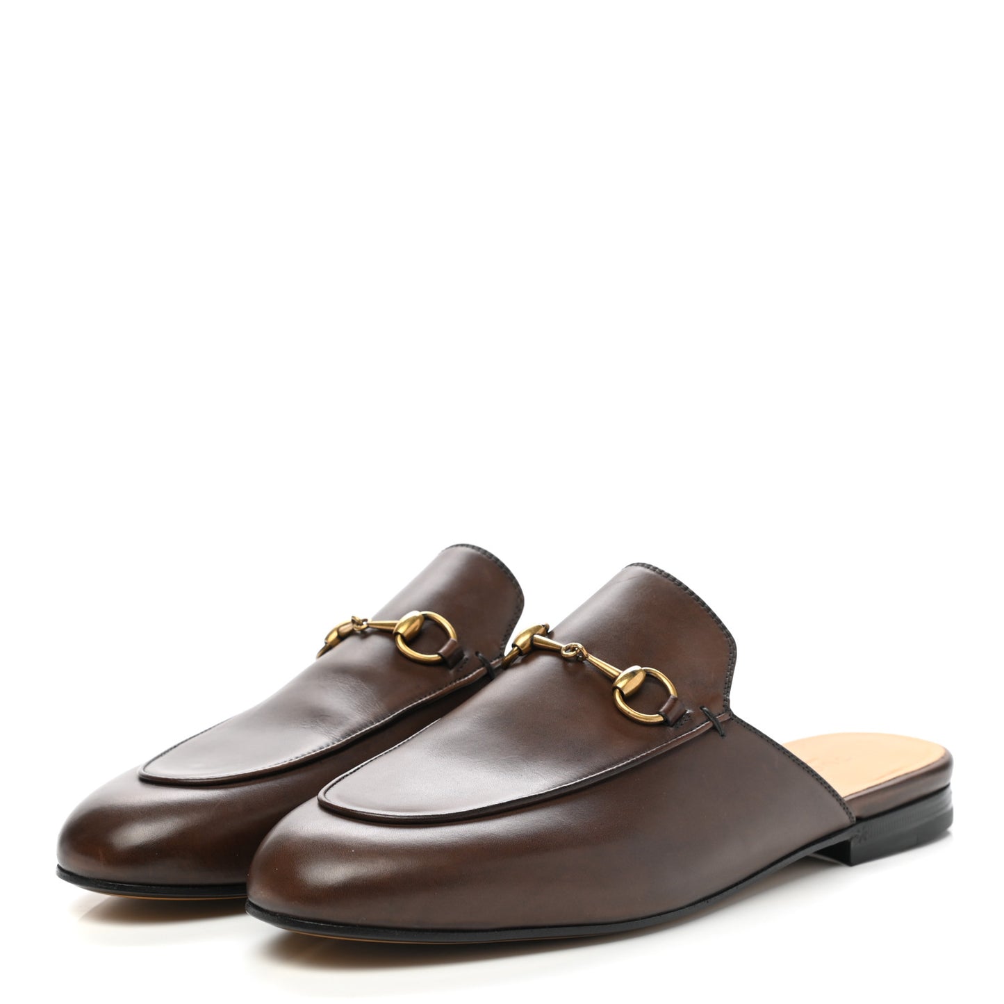 Calfskin Womens Princetown Slippers 39 Fondente Brown