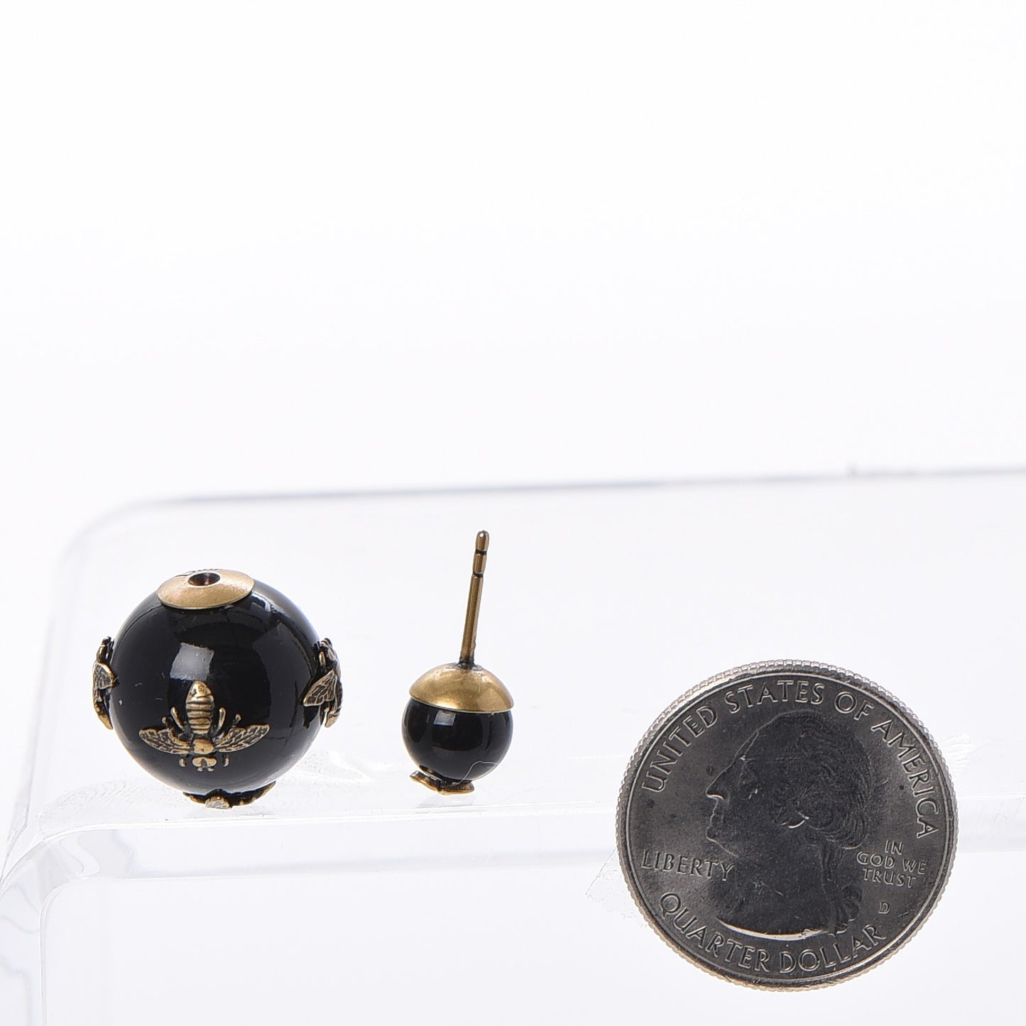 Mise En Dior Tribal Bee Earrings Black