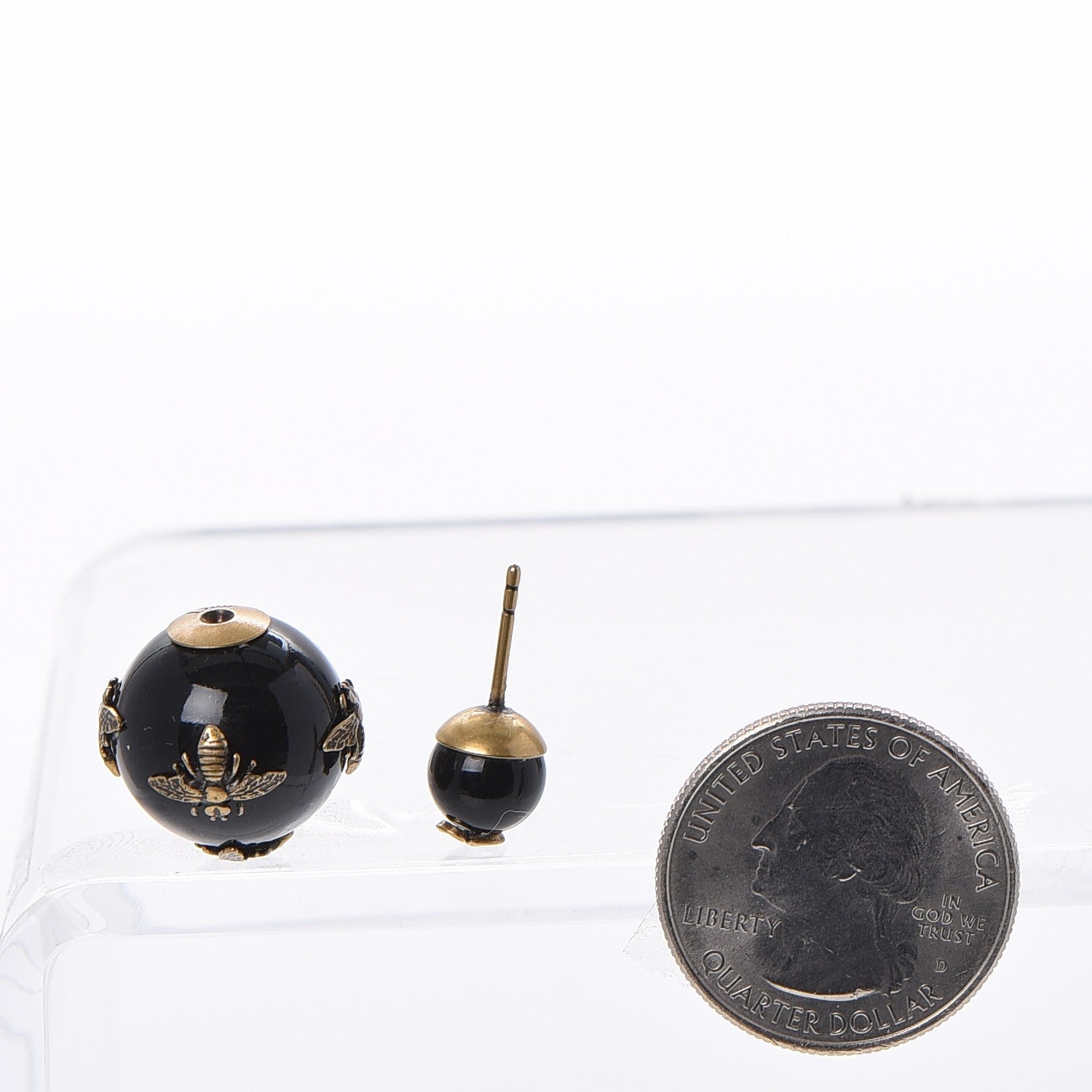 Christian Dior Mise En Dior Tribal Bee Earrings Black 2 of 6