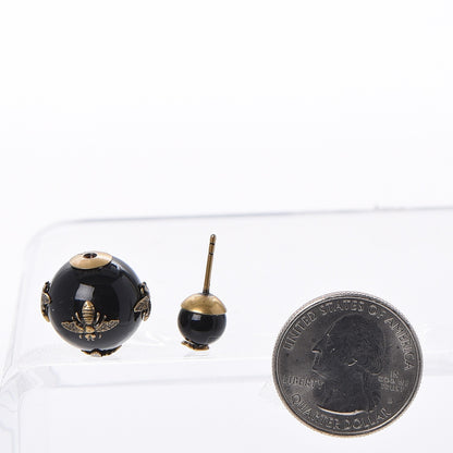 Christian Dior Mise En Dior Tribal Bee Earrings Black 2 of 6