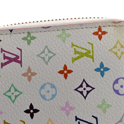 Louis Vuitton Monogram Multicolor Zippy Wallet White Litchi 9 of 10
