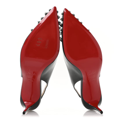 Christian Louboutin Patent Drama Sling 70 Pumps 39.5 Black 6 of 8
