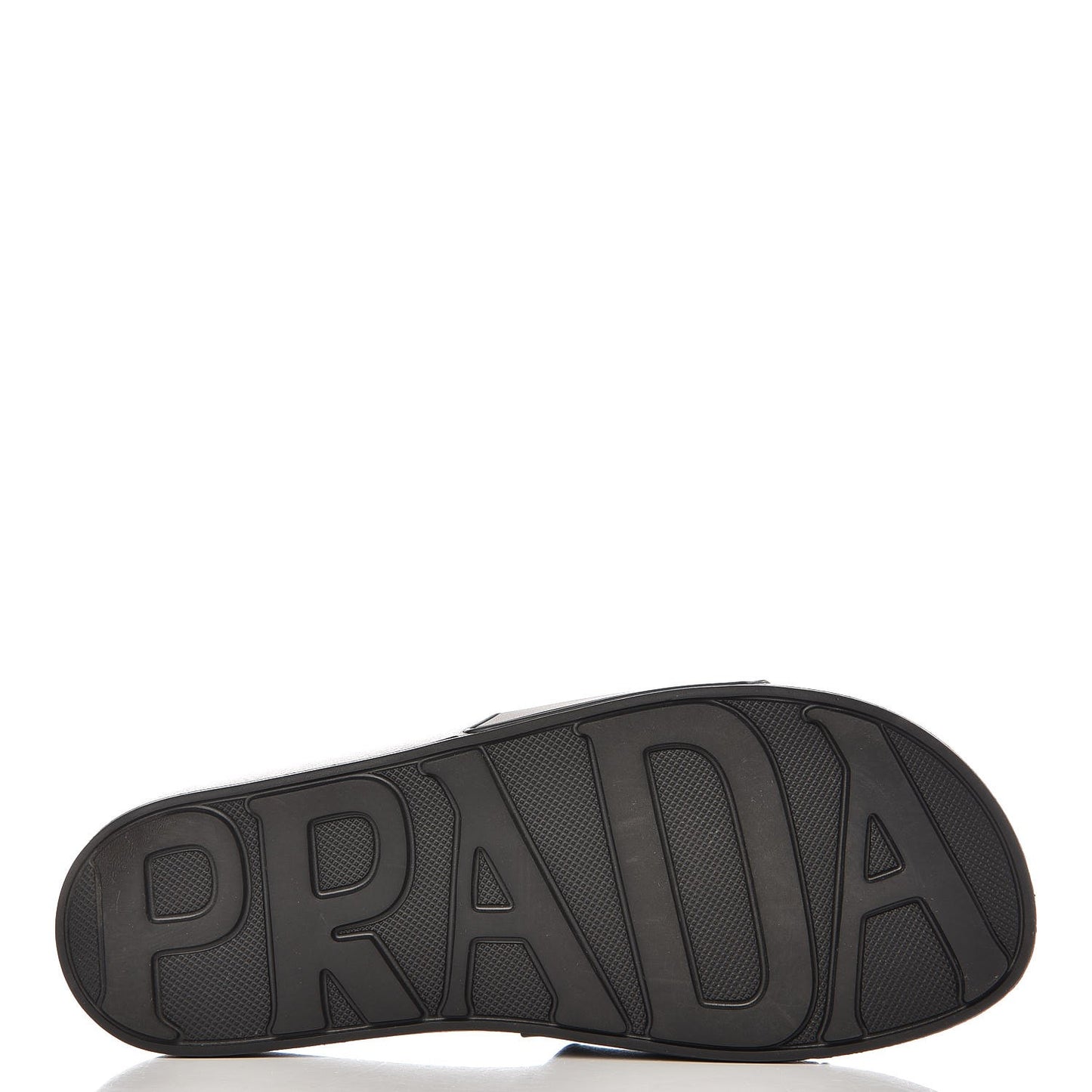 PVC Logo Embossed Pool Slide Sandals 40 Black
