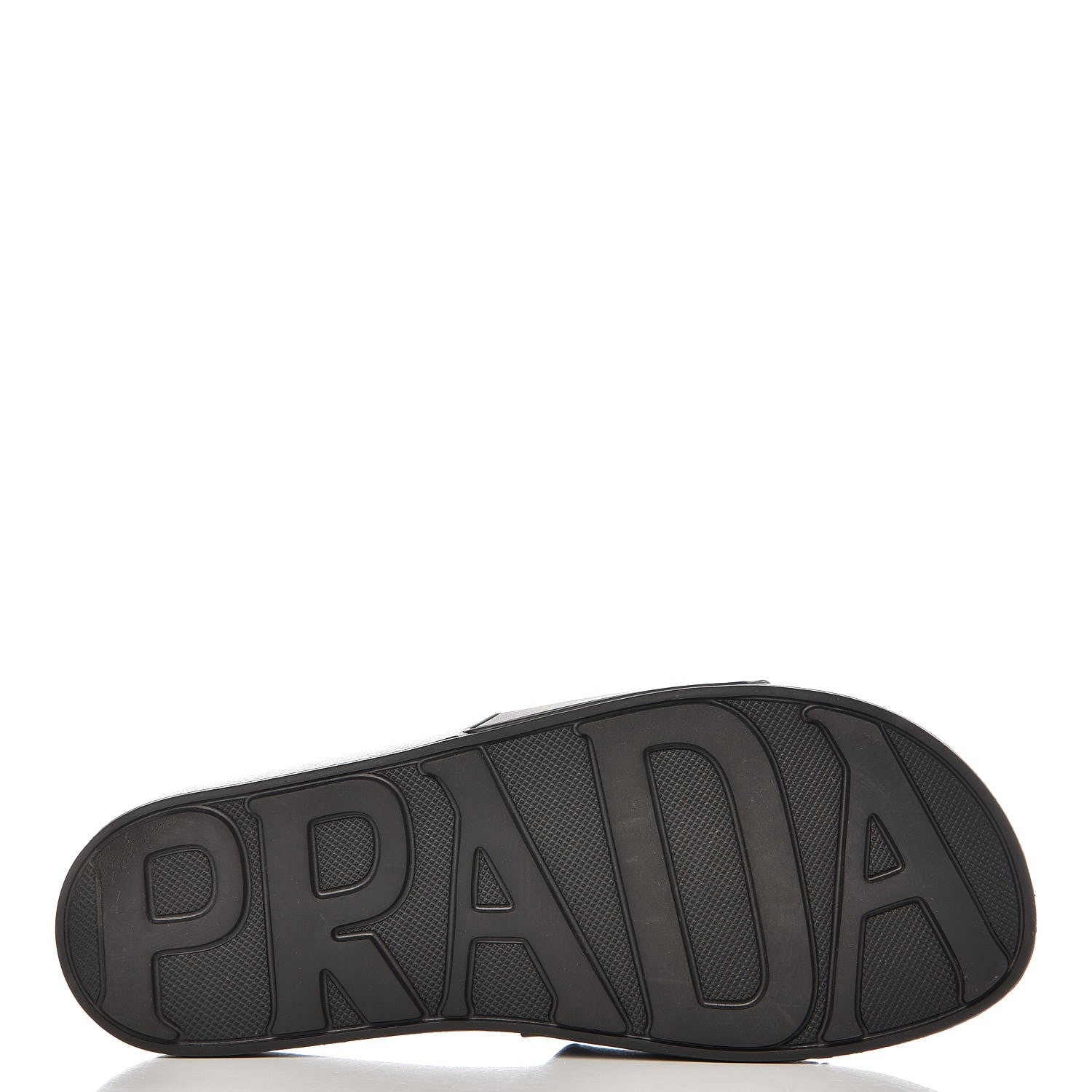 Prada PVC Logo Embossed Pool Slide Sandals 40 Black 8 of 8