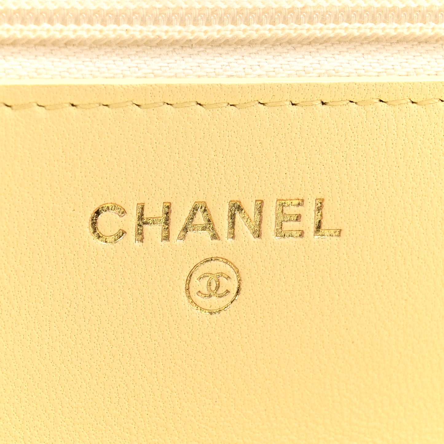 Lambskin Quilted Sweet Camellia Wallet on Chain WOC Yellow
