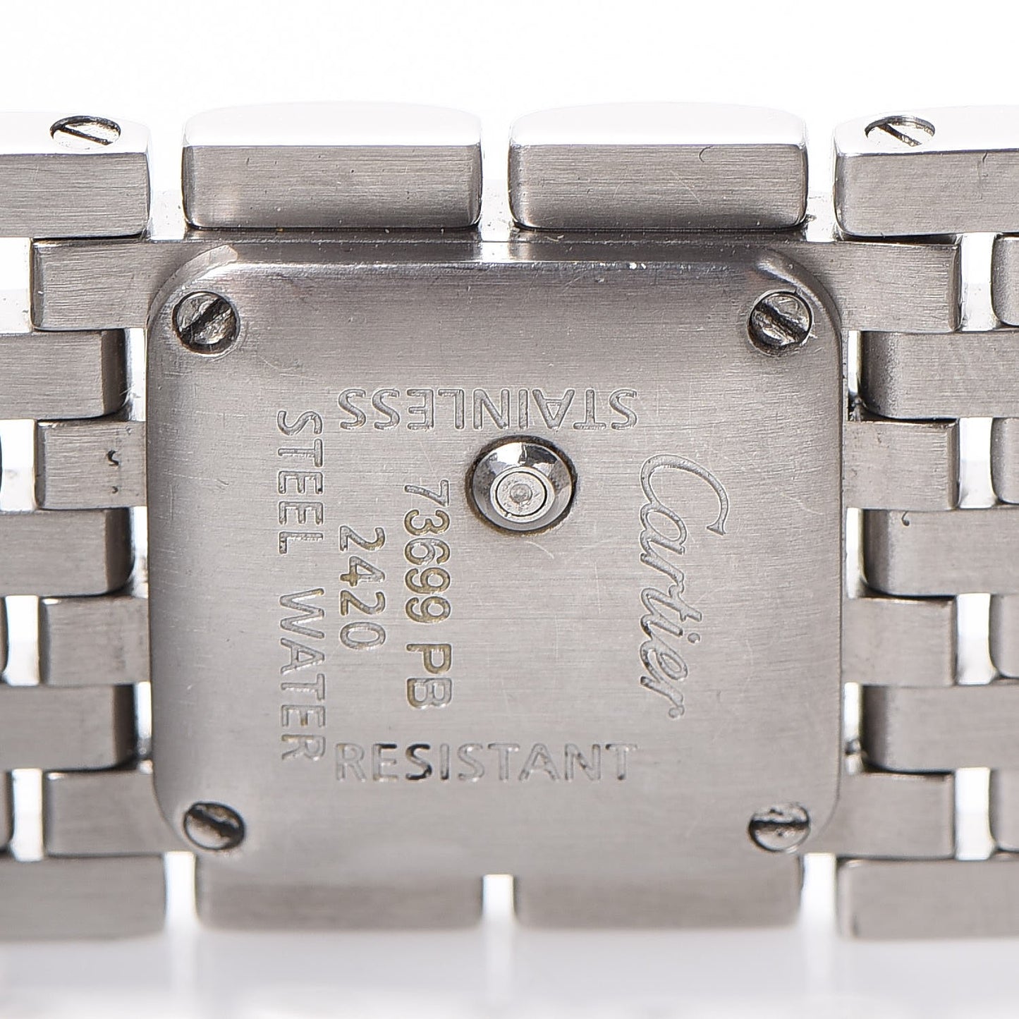 Stainless Steel 21mm Panthere Ruban Quartz Watch