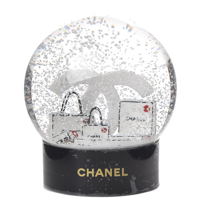 Chanel Glass CC Shopping Bag Snow Globe 1 of 5