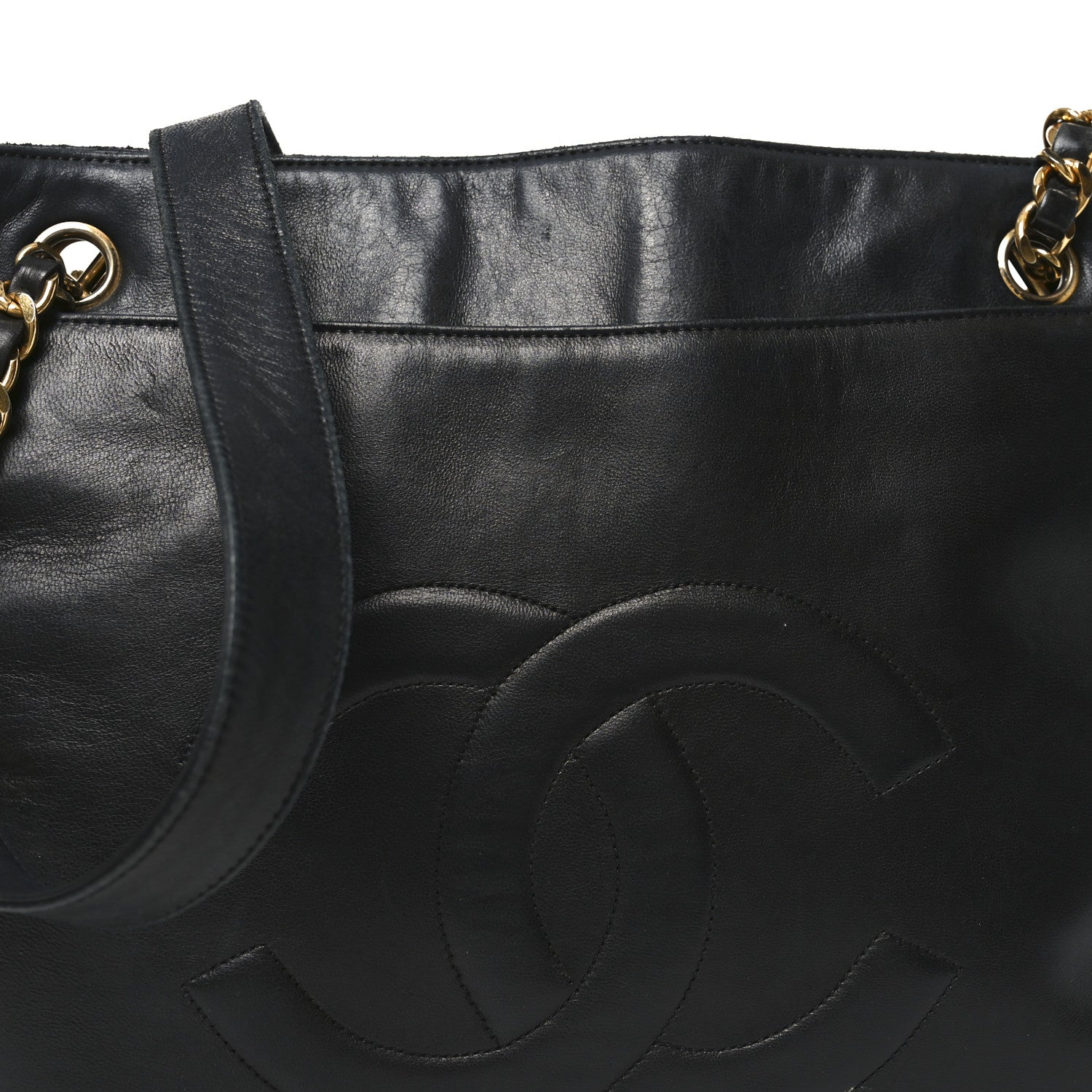 Chanel Lambskin CC Shoulder Bag Black 7 of 9