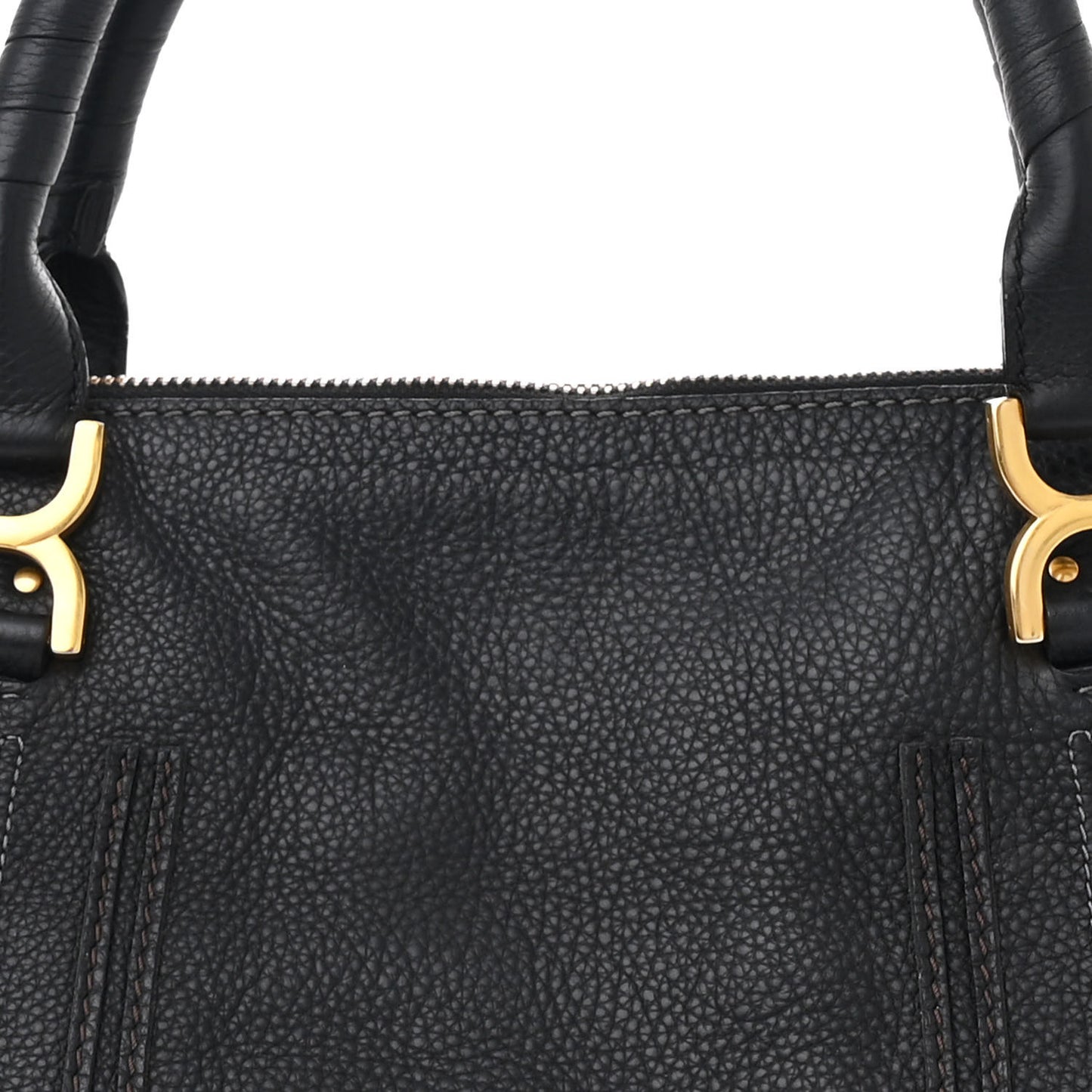 Calfskin Medium Marcie Satchel Black