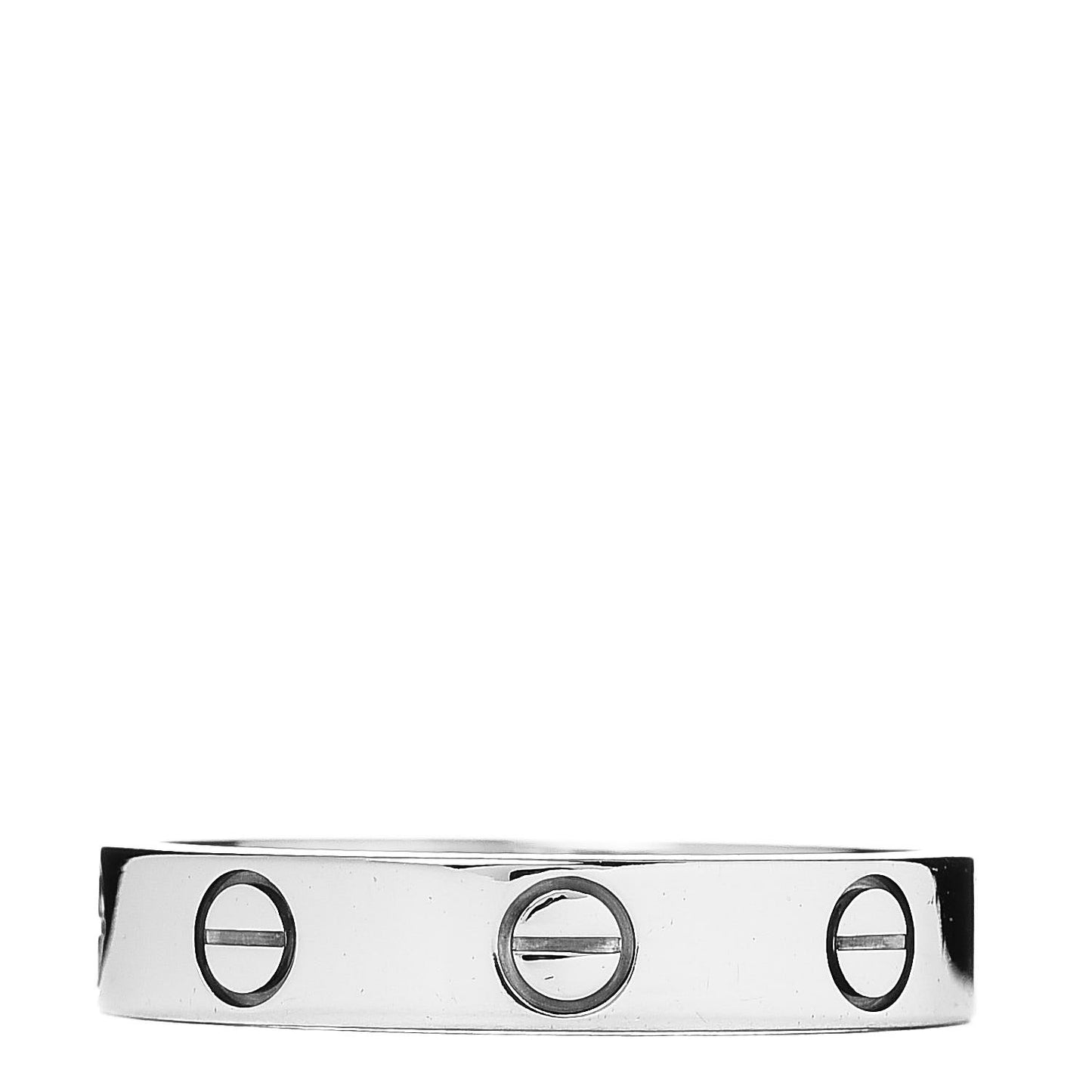 18K White Gold 3.5mm LOVE Wedding Band Ring 52 6