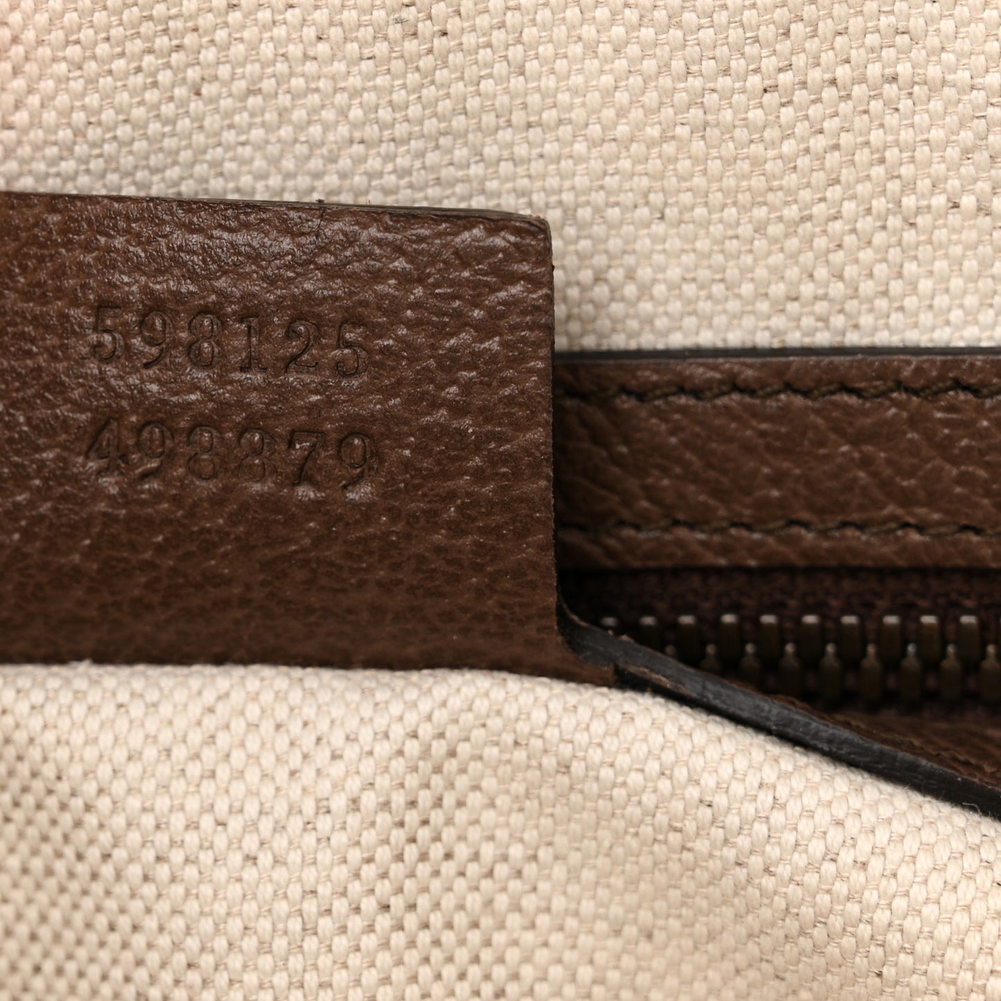 GG Supreme Monogram Web Small Ophidia Half Moon Hobo Brown