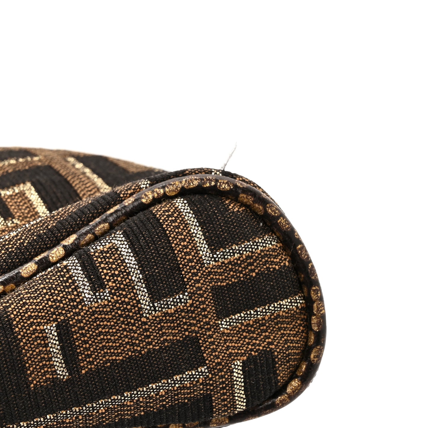 Zucca Vitello Elite Mini Pouch Crossbody Tobacco Gold