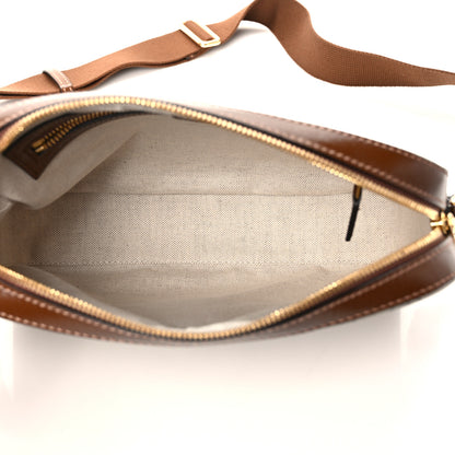 Gucci GG Supreme Monogram Azalea Calfskin Retro Interlocking G Messenger Shoulder Bag Beige Ebony Brown Sugar 5 of 9