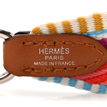 Hermes Toile Swift 25mm Sangle Cavale Shoulder Strap Magnolia Capucine Gold 3 of 4