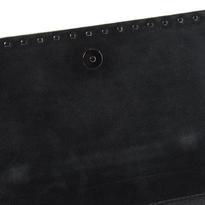 Valentino Garavani Pebbled Calfskin Rockstud Wristlet Clutch Black 7 of 10