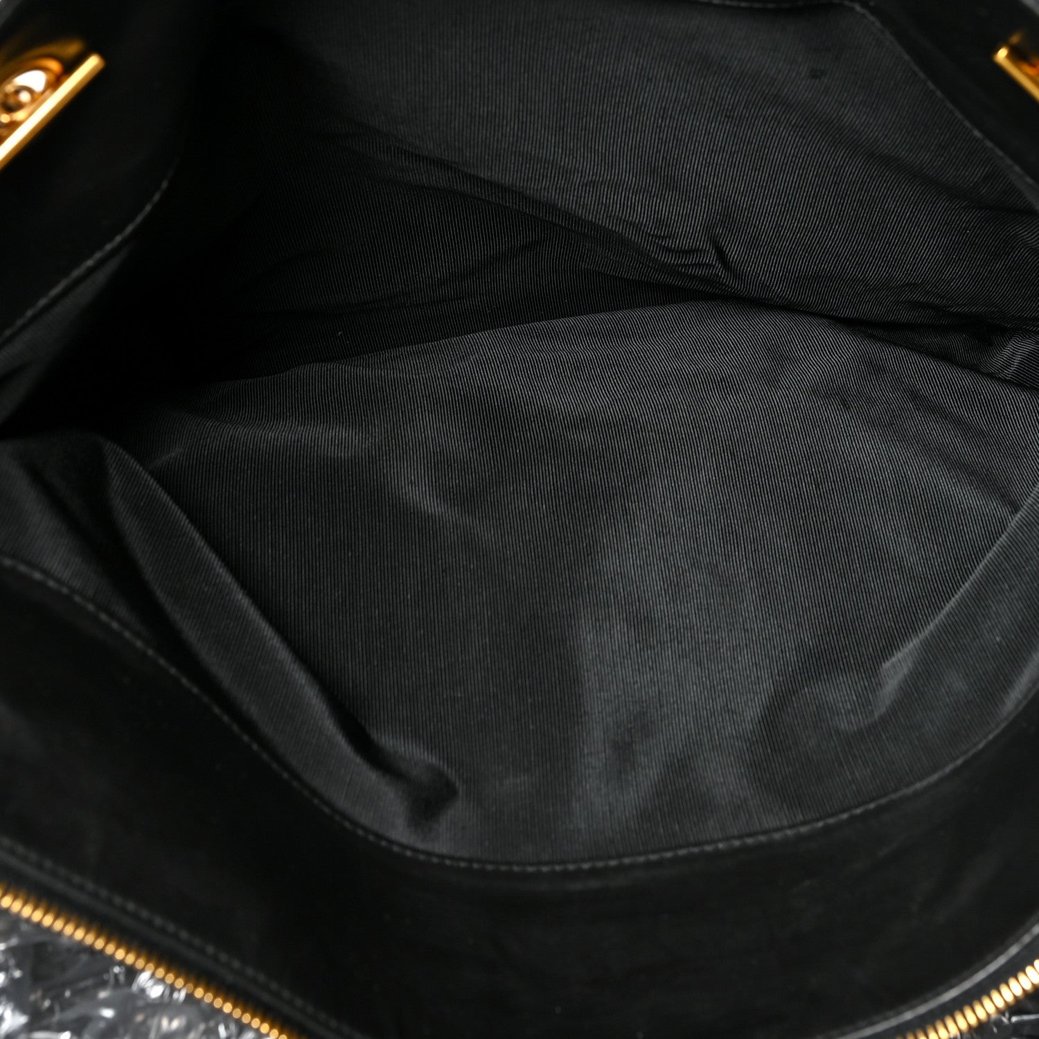 Chanel Vinyl Stitched XL Weekender Black 5 of 12